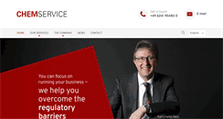 Desktop Screenshot of chemservice-group.com